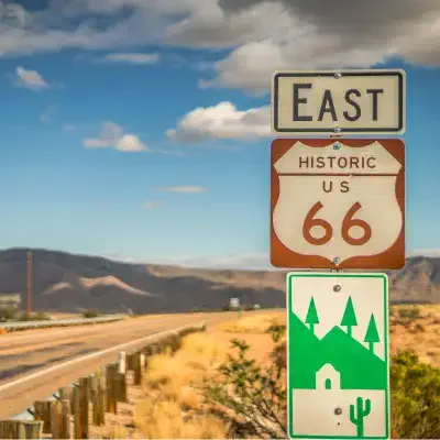 Route 66 Highway view